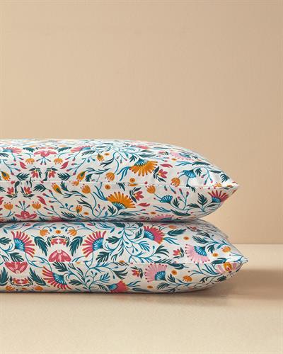 Charming Lines Калъфка За Възглавница 2 бр. Лесно за гладене 50x70 см Зелен