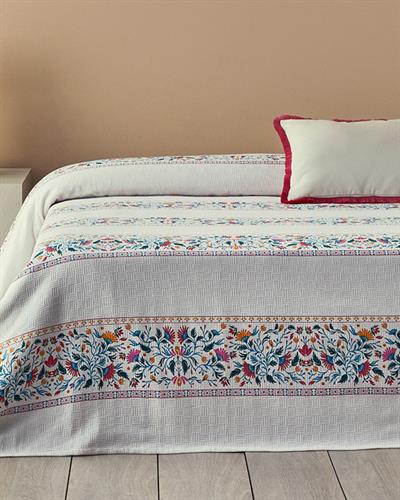 Charming Lines Одеяло Пике Двоен С щампа 200x220 см Зелен