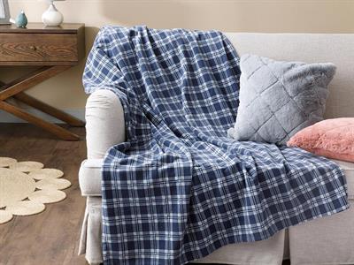 Check Тв Одеяло Полар 120x170 см Морскосин