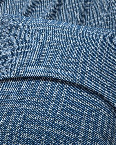 Check Lines Покривка За Легло К Двоен Размер, Тъкан, Тъмно Синьо, 240 X 260 Cm