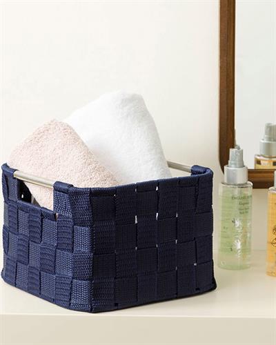 Checked Кошница Полипропилен 19x19x13 cm Морскосин