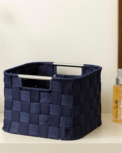 Checked Кошница Полипропилен 21x21x15 cm Морскосин