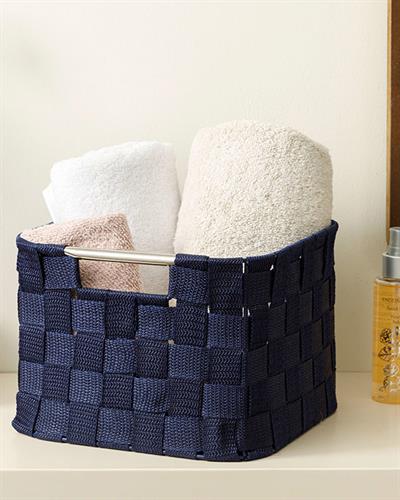 Checked Кошница Полипропилен 21x21x15 cm Морскосин