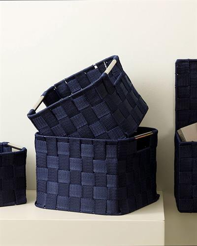 Checked Кутия За Съхранение Полипропилен 24x12,5x31 см Морскосин