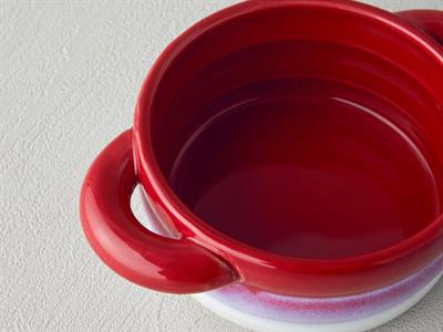 Cheerful Тенджера За Фурна Каменна керамика 15x11x6 см Червен