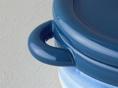 Cheerful Тенджера За Фурна Каменна керамика 15x11x6 см Син