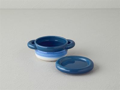 Cheerful Тенджера За Фурна Каменна керамика 15x11x6 см Син