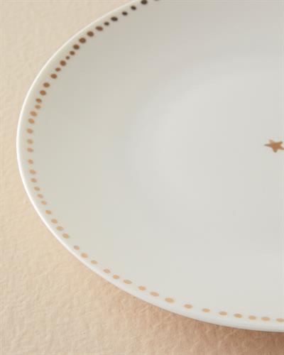 Cheerful Glam Подложна Чиния За Сервиране Костен порцелан 25 см Бял