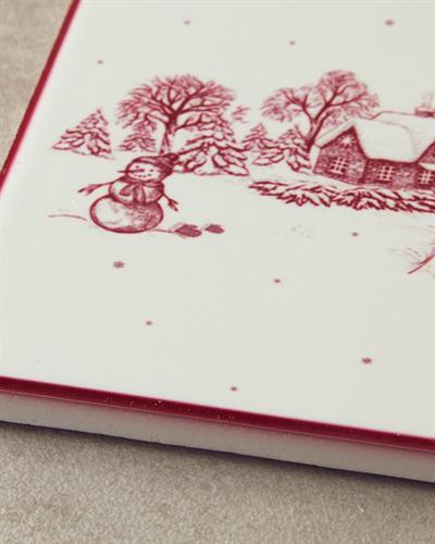 Cheerful Pop Подложка За Чаша Керамика 10,8 см Червен