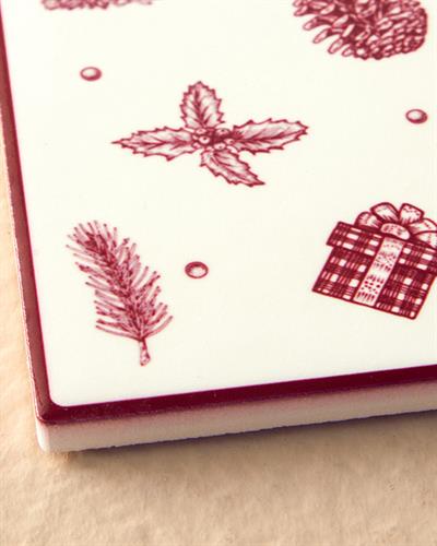 Cheerful Pop Подложка За Топло Сервиране Керамика 16x16 см Червен