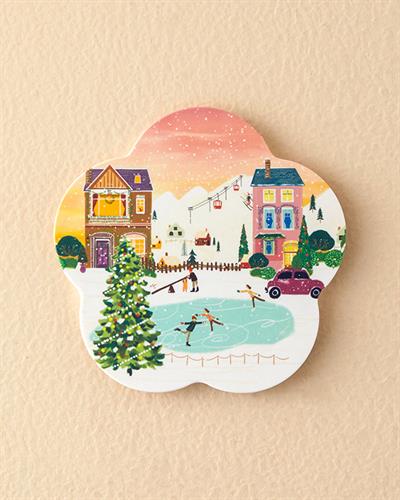 Cheerful Skate Подложка За Топло Сервиране Меламин 17 см Бял