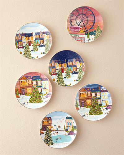 Чиния за Торта Костен Порцелан 20 cm Оранжево,