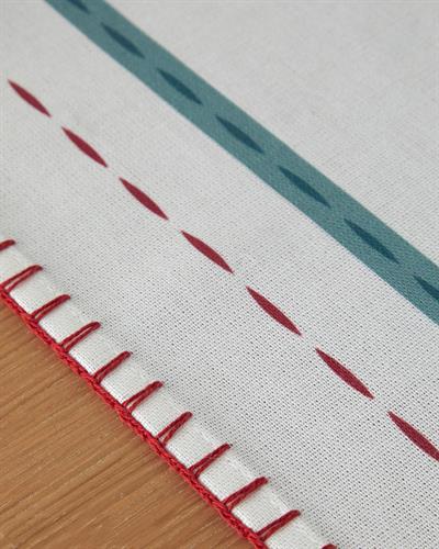 Cheerful Tree Рънър Памук 45x150 см Бял