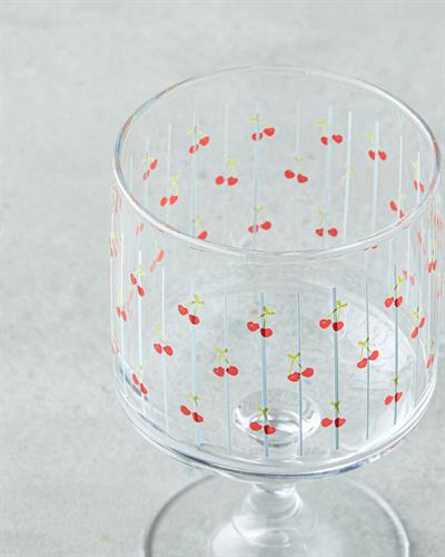 Чаша 3 бр. Стъкло 300 мл Червен