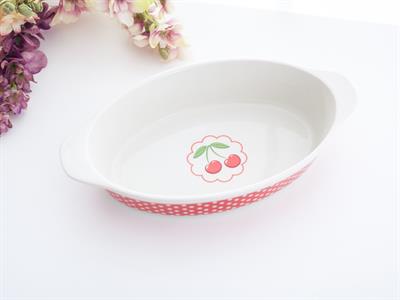 Cherry ТЕНДЖЕРА Керамичен 25,9x14,7x5,0 cm Red