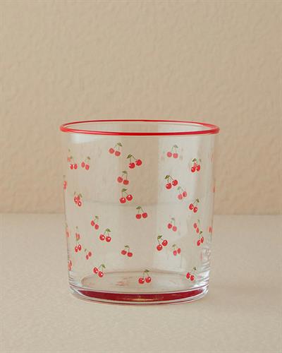 Cherry Чаша 3 бр. Стъкло 380 мл Червен