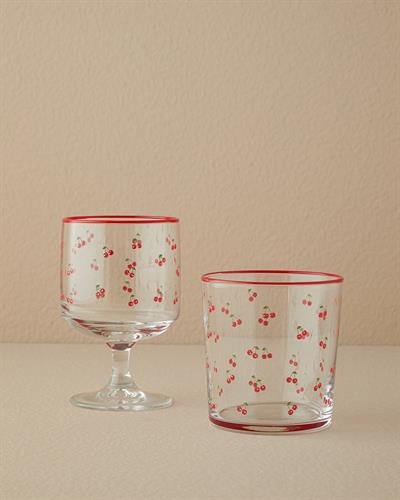 Cherry Чаша 3 бр. Стъкло 300 мл Червен