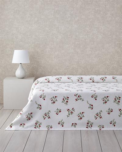 Cherry Blossom Одеяло Пике Двоен С щампа 200x220 см Бял - Червен