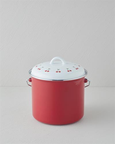 Меден Съд Емайлиран 20 см Червен