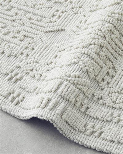 Chester Килим От Букле 110x110 см Кремав