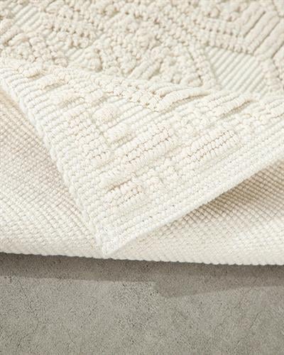 Chester Cottony Rug 60x100 cm White