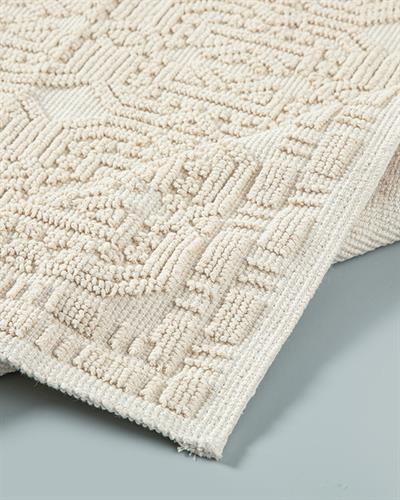 Chester Килим Памучен, Кремово, 80 X 150 Cm