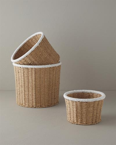 Chiara Кошница Слама 28x21 см Натурален