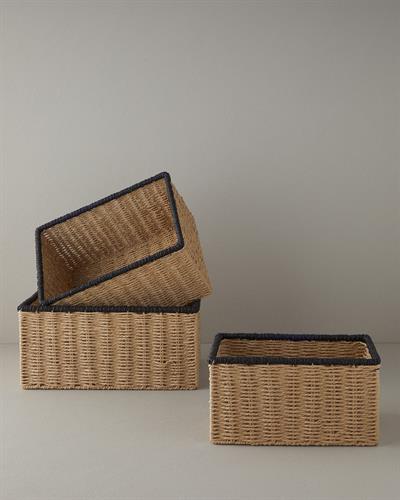 Chiara Кошница Слама 43x30x20 см. Натурален