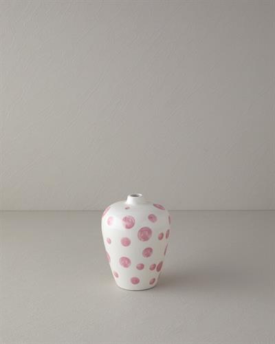 Chic Dots Ваза Доломит 14x14 x19 см Цикламен