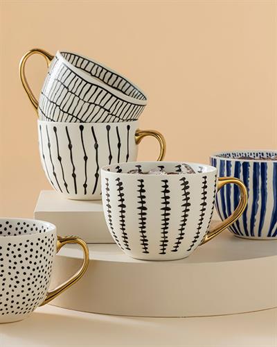 Chic Shine Чаша New Bone China, Черно, 450 Ml