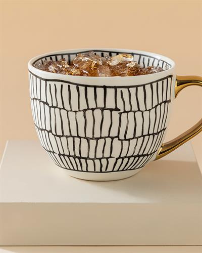 Chic Shine Чаша New Bone China, Черно, 450 Ml