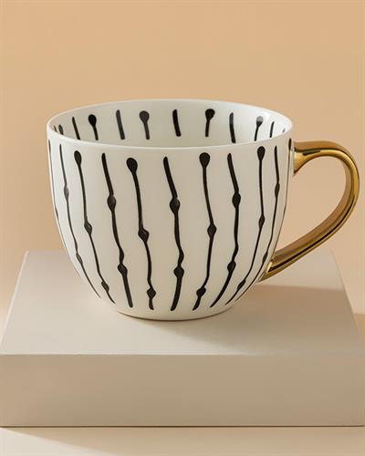 Chic Touch Чаша New Bone China, Черно, 450 Ml