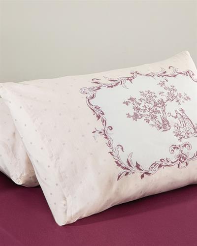 Chic Tuile Калъфка За Възглавница 2 бр. Памучен 50x70 см Дамсон