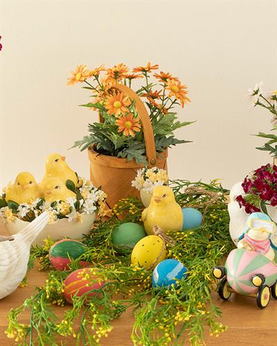 Chick Heart Дрънкулка Жълто, 8 X 6.2 X 10.6 Cm