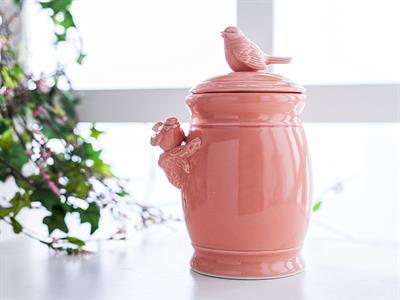 Chick КУТИЯ ЗА СЪХРАНЕНИЕ Stoneware 13x21 cm Salmon