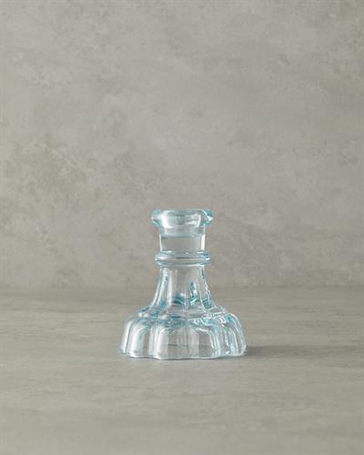 Chris Свещник Стъкло 10,5 см Син