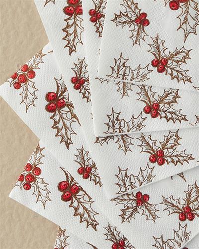 Christmas Cocaine Хартиени Салфетки 20 бр. Хартия 33x33 см Червен
