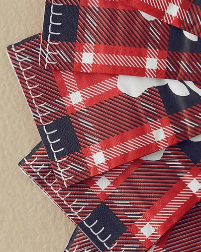 Christmas Deer Хартиени Салфетки 20 бр. Хартия 33x40 Червен