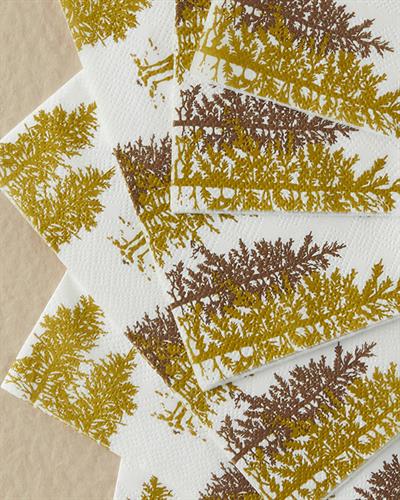 Christmas Forest Хартиени Салфетки 20 бр. Хартия 33x33 см Златен