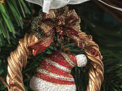 Christmas Hat Аксесоар Със Закачалka Кафяво, 0