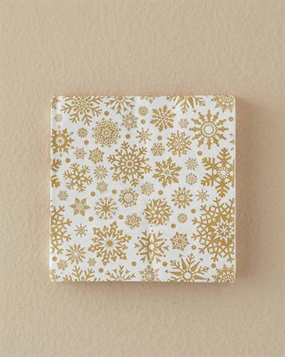 Christmas Snowflakes Хартиени Салфетки 20 бр. Хартия 33x33 см Златен