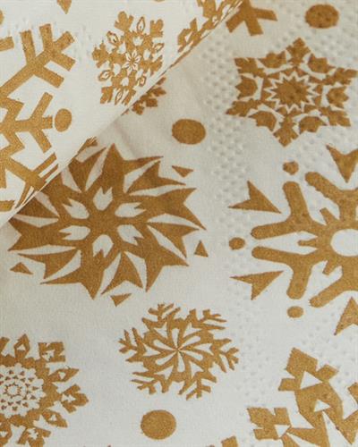 Christmas Snowflakes Хартиени Салфетки 20 бр. Хартия 33x33 см Златен