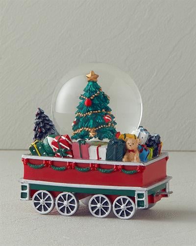 Christmas Train Снежен Глобус 9,8X7X11 см Червен