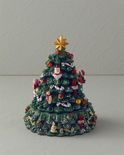 Christmas Tree Музикална Кутия 12x12x16 см Червен