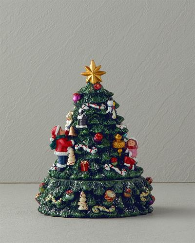 Christmas Tree Музикална Кутия 12x12x16 см Червен