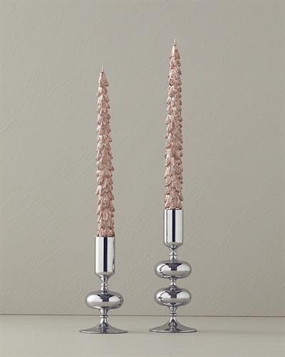 Christmas Tree Свещ 2 бр. 26,4x5,7x3,5 см Роза