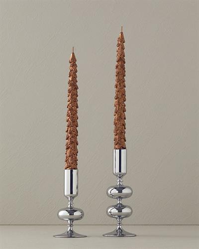 Christmas Tree Свещ 2 бр. 26,4x5,7x3,5 см Бронзов