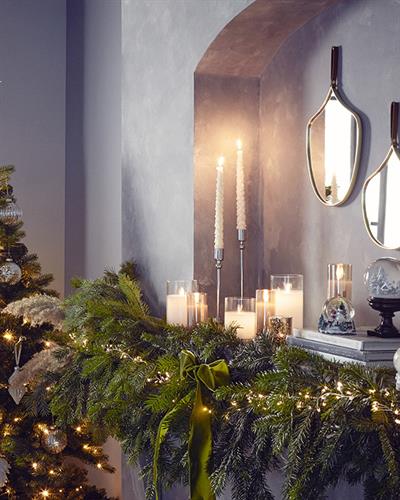 Christmas Tree Свещ 2 бр. 26,4x5,7x3,5 см Зелен