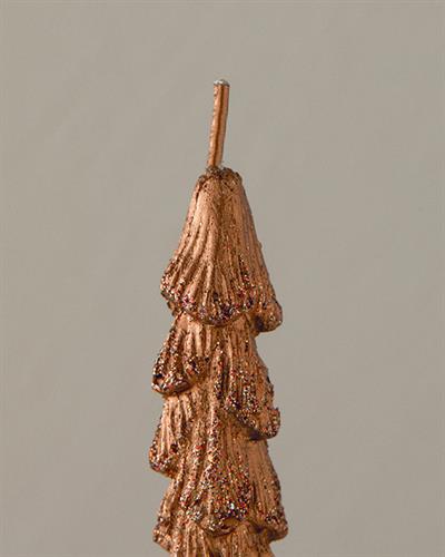 Christmas Tree Свещ 2 бр. 26,4x5,7x3,5 см Бронзов