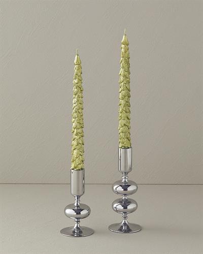 Christmas Tree Свещ 2 бр. 26,4x5,7x3,5 см Зелен